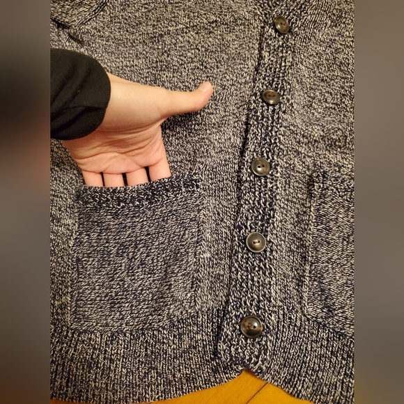 Vintage Denim & Supply Ralph Lauren linen / cotton button down knit cardigan. M. - Picture 7 of 12